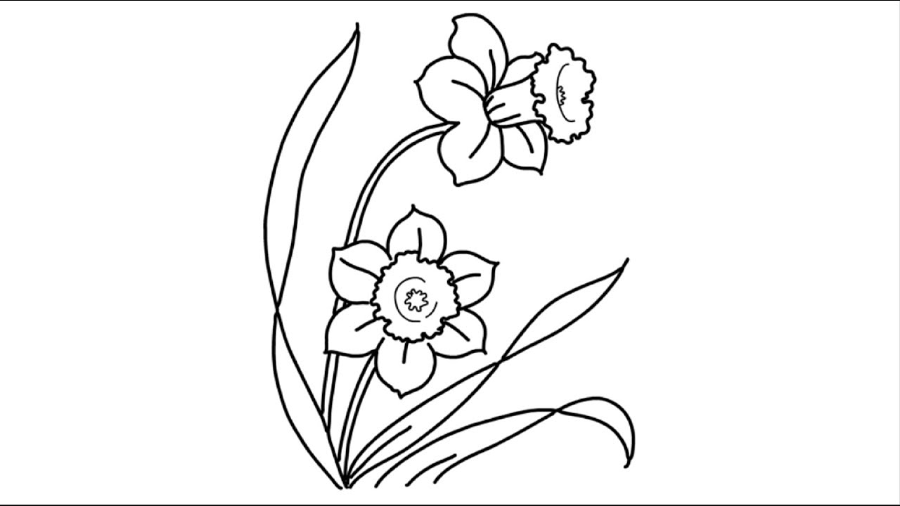 Small Spring Flowers Drawing | Flower Drawing | Gulab ka phool banane ...