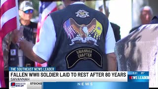 Nearly 80 years later, fallen WWII soldier laid to rest