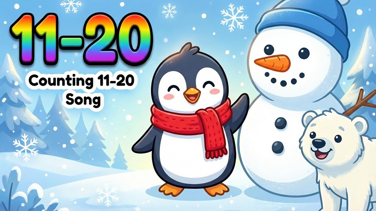 Winter Wonderland Counting Song | Kids Learn Numbers 11–20