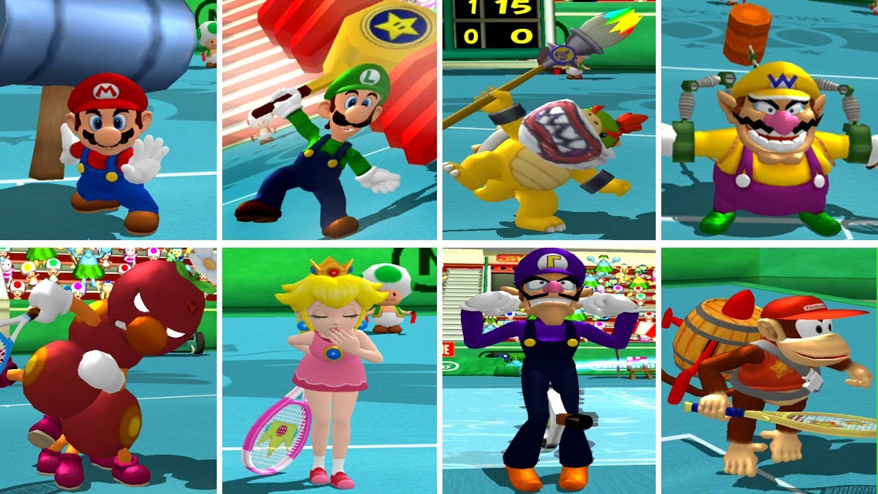 Mario Power Tennis - All Character Specials