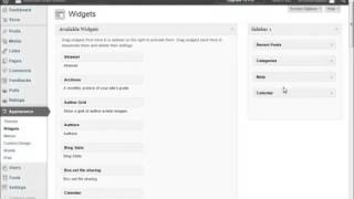 Wordpress 3 Essentials Lesson 16   Widgets