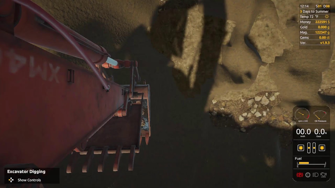 Gold Mining Simulator Season 1 Day 8 Huge Excavator For Diamond Creek! Ep.24(Live)