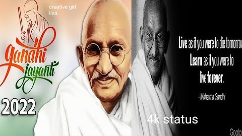 Happy Gandhi Jayanti Status 2022 | 2 October Status Video | Mahatma Gandhi Ji Whatsapp Status 2022/