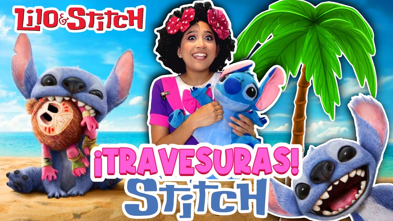 La compañera hace travesuras con STITCH | Vamos al cine | El peluche de la compañera cobra vida