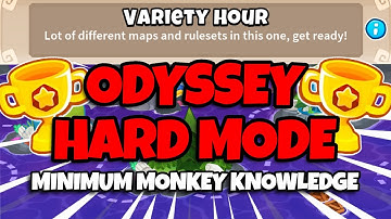 BTD6 Odyssey • Hard Mode Tutorial • Minimum Monkey Knowledge • Variety Hour