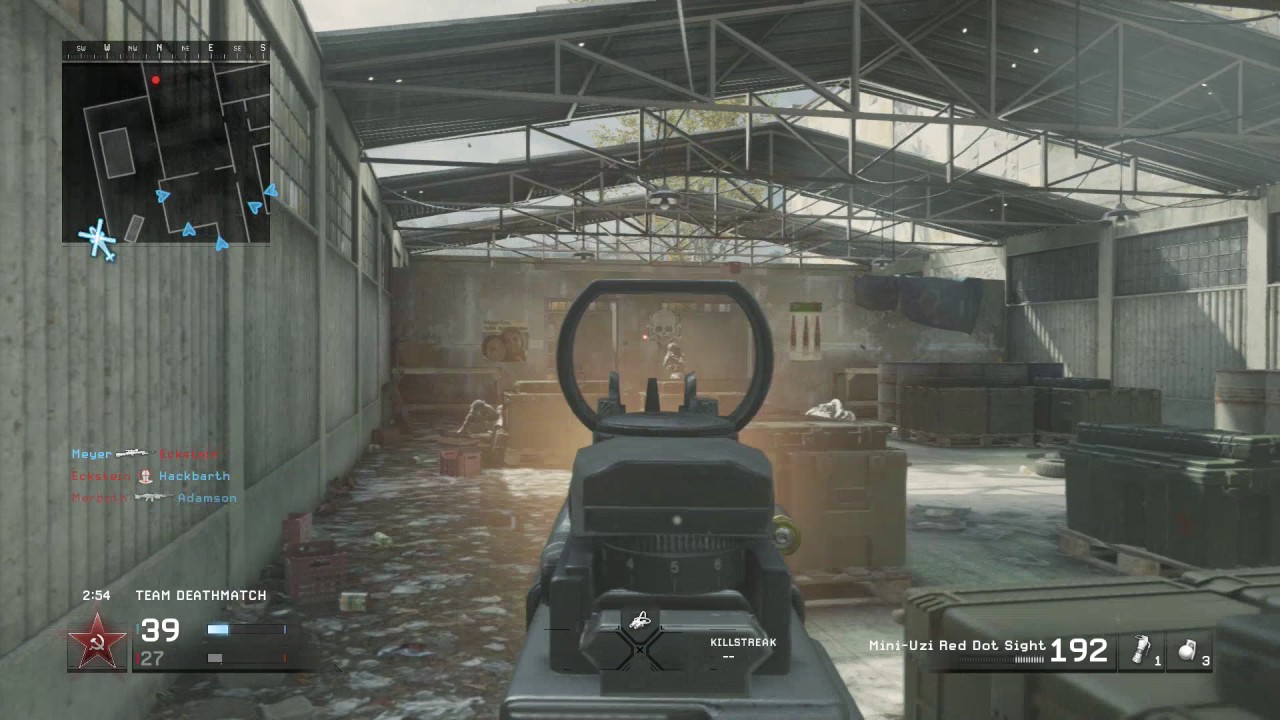 COD 4 Modern Warfare Remastered Mini Uzi Sub Machine Gun Gameplay Review On Vacant