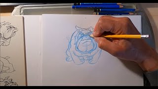 HOW TO DRAW PRESTON BLAIR'S BULLDOG.