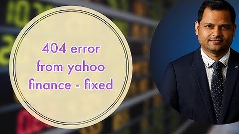 Fixed - yahoo finance 404 error when getting quote via axios or fetch api