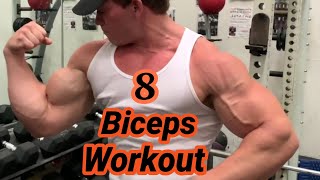 تفجير عضلة بايسبس 8 تمارين بلدمبل  Biceps Workout Bodybuilder