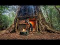 Turning a Tree Stump into a Cozy Home: A Strong Girl Who Earned Everyone’s Respect