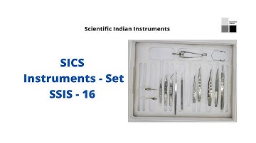 SICS Instruments   Set I SSIS-16 I  I Scientific Indian I Cataract instrument Set