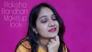 Rakshabandhan makeup  look||Glamorous makeup look||easy makeup look