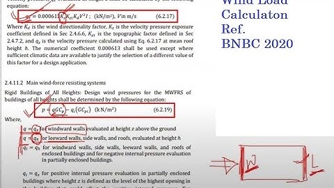 Wind Load Calculation Reference I BNBC 2020