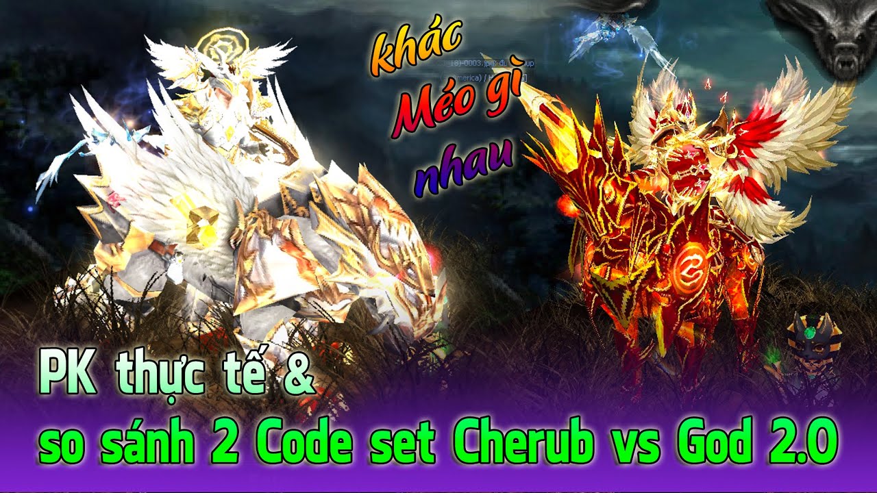 PK thực tế trải nghiệm và So sánh chi tiết set GOD 2.0 vs CHERUB code MuAwaY | Hoài Niệm Game TV