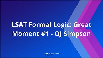LSAT Formal Logic: Great Moments #1 | OJ Simpson