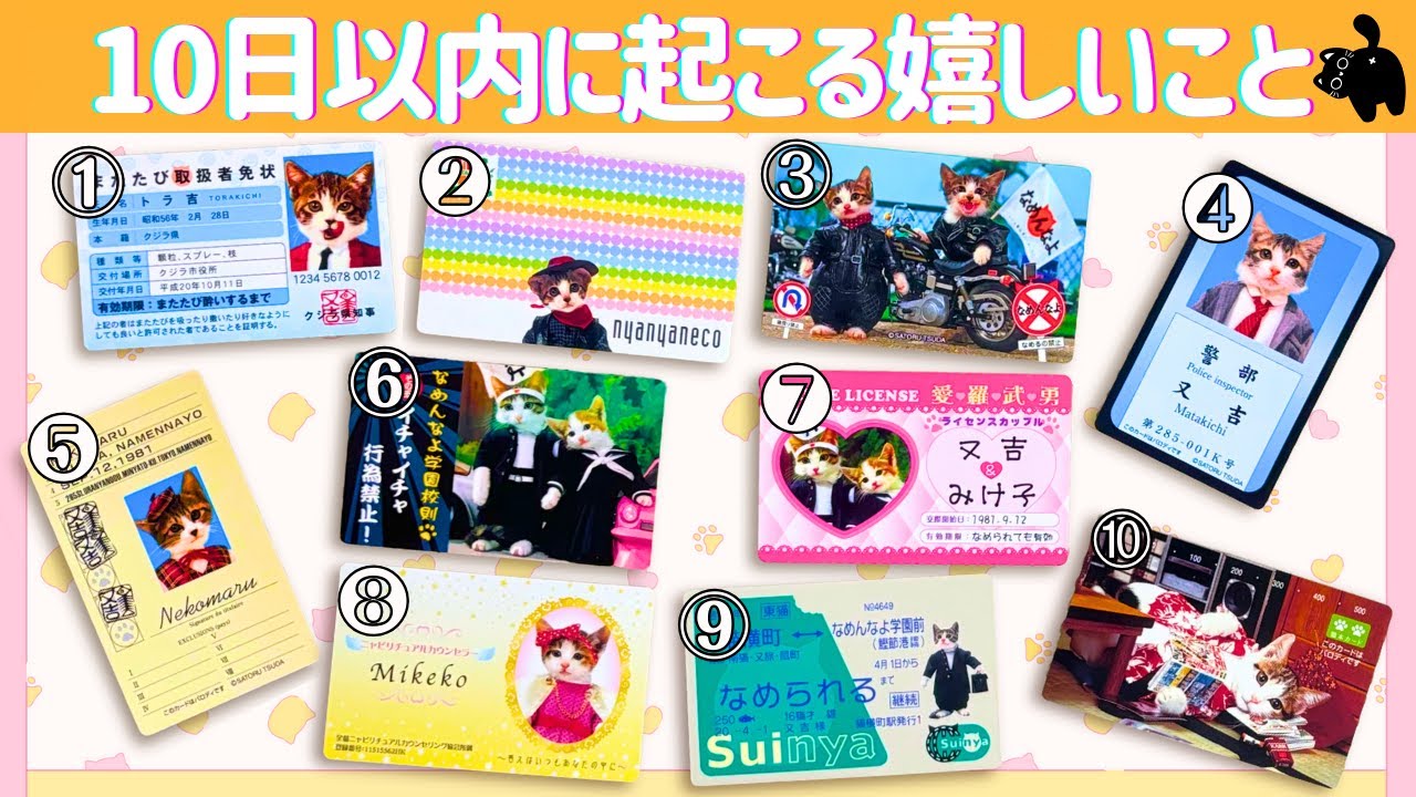 【10日以内起こること😸】見た時がタイミング！！嬉しいこと盛りだくさん✌ 近々〇〇が届きます📮 （タロット占い/10択/恋愛/神展開/嬉しい事/嬉しい出来事/知らせ/仕事/これから/運勢）