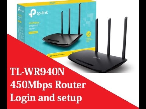 TP link TL WR940N 450Mbps WiFi Router Login and Setup first time