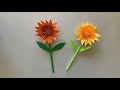 Origami big sunflower  how to make a big sunflower