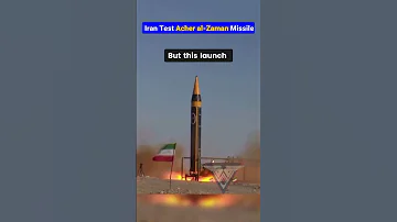 Iran Unveils The Acher Al Zaman Hypersonic Missile 