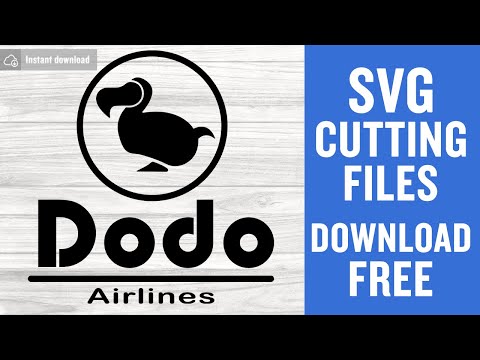 Dodo Airlines Svg Free Cutting Files for Silhouette Instant Download