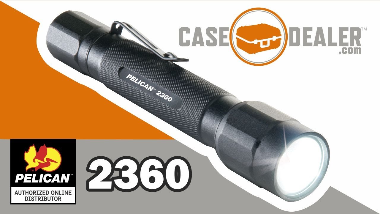 Pelican 2360 LED Tactical Flashlight 375 Lumens 2AA Battery