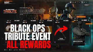 ALL BLACK OPS TRIBUTE REWARDS! John Black Ops Operator!