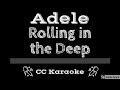Adele • Rolling In The Deep (CC) [Karaoke Instrumental Lyrics]