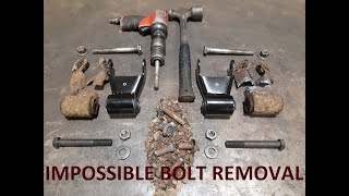 How to replace shackle in Sierra / Silverado 1500 19992007 | Hard bolt extraction