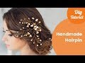 How to Make Hairpin. DIY Craft Idea. Handmade Gift Ideas.