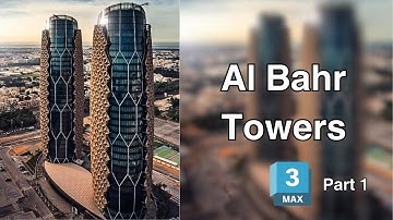 Al Bahr Towers👉Part1👈 | Parametric Face | parametric modeling in 3ds max