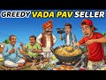 GREEDY VADA PAV SELLER | Learn English | English Stories | English Animated Stories | Cartoon |