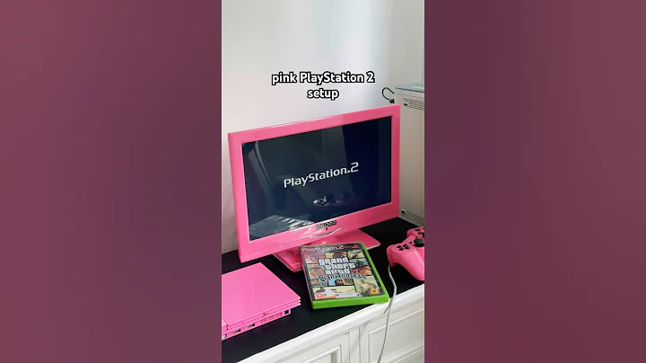 setting up my pink PlayStation 2 #playstation #shorts #gaming #gta #pink #gamingsetup #ps2 #asmr