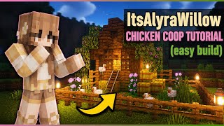 🌿 Easy Minecraft Chicken Coop Tutorial! | Minecraft farm build 🐥✨
