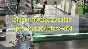auto zipper cutting machine open end and close end in one machine