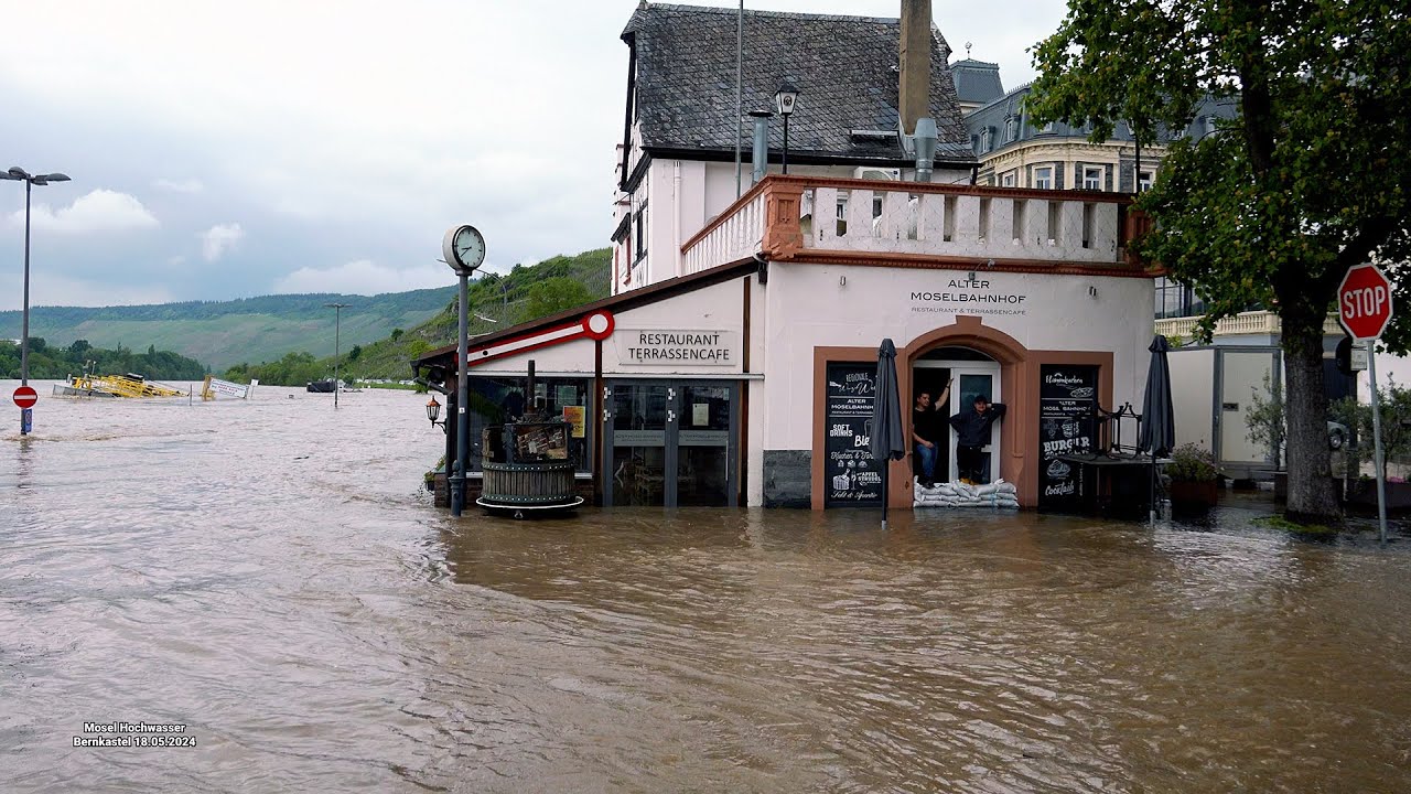 Mosel Hochwasser Bernkastel 18.05.2024
