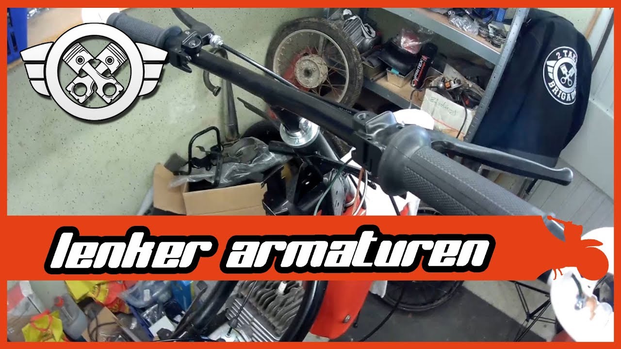 Simson Schwalbe Aufbau #9 | Lenkerarmaturen | Gas geben können wa` dann ja schon mal