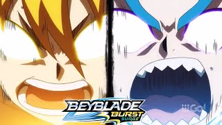 Lui & Dante vs Free & Silas - Full Battle - Beyblade Burst Surge Episode 21 English Dub No Music