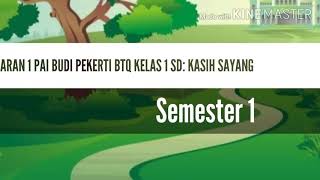 Pelajaran pai kelas 1,semester 1:kasih ...