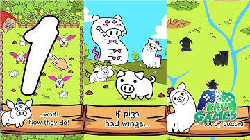 Pig Evolution - Mutant Hogs and Cute Porky Game Gameplay Walkthrough #1 (Android, IOS)