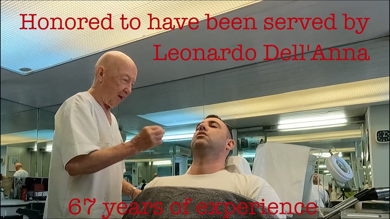 💈 Leonardo Dell'Anna Italian barber with 66 years of experience in Nardò (LE) 💈 ASMR Shaving