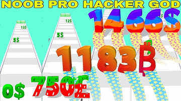 NOOB VS PRO VS HACKER VS GOD  in Digit Shooter! ASMR