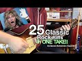 25 Classic Rock Riffs In ONE TAKE!! ( Can you Name them all ?)