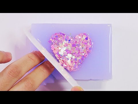 ASMR 💜스폰지 슬라임 자르기🧽 <strong>Melamine</strong> Sponge Slime | No talking ASMR | 서걱서걱중독성스펀지 | Satisfying Slime Video