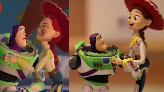 Toy Story Buzz Flirts With Jessie Stop Motion Comparison