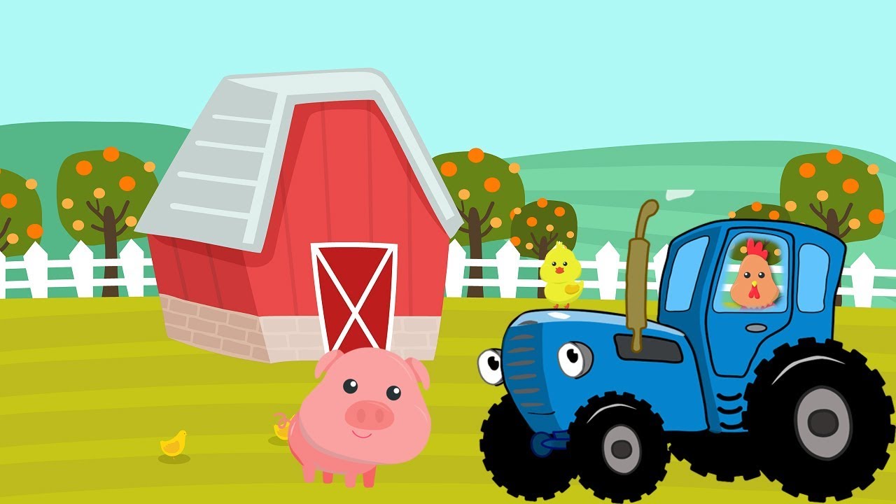 Blue tractor sings a song Old Macdonald Had a Farm YouTube