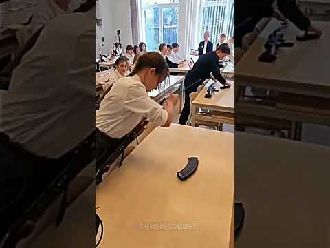 Russian Authorities Show Footage Of Young Children Getting Military Training In Crimea School 