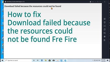 how to Fix Free Fire Download failed because the resources could not be found for PC [ 100% ]