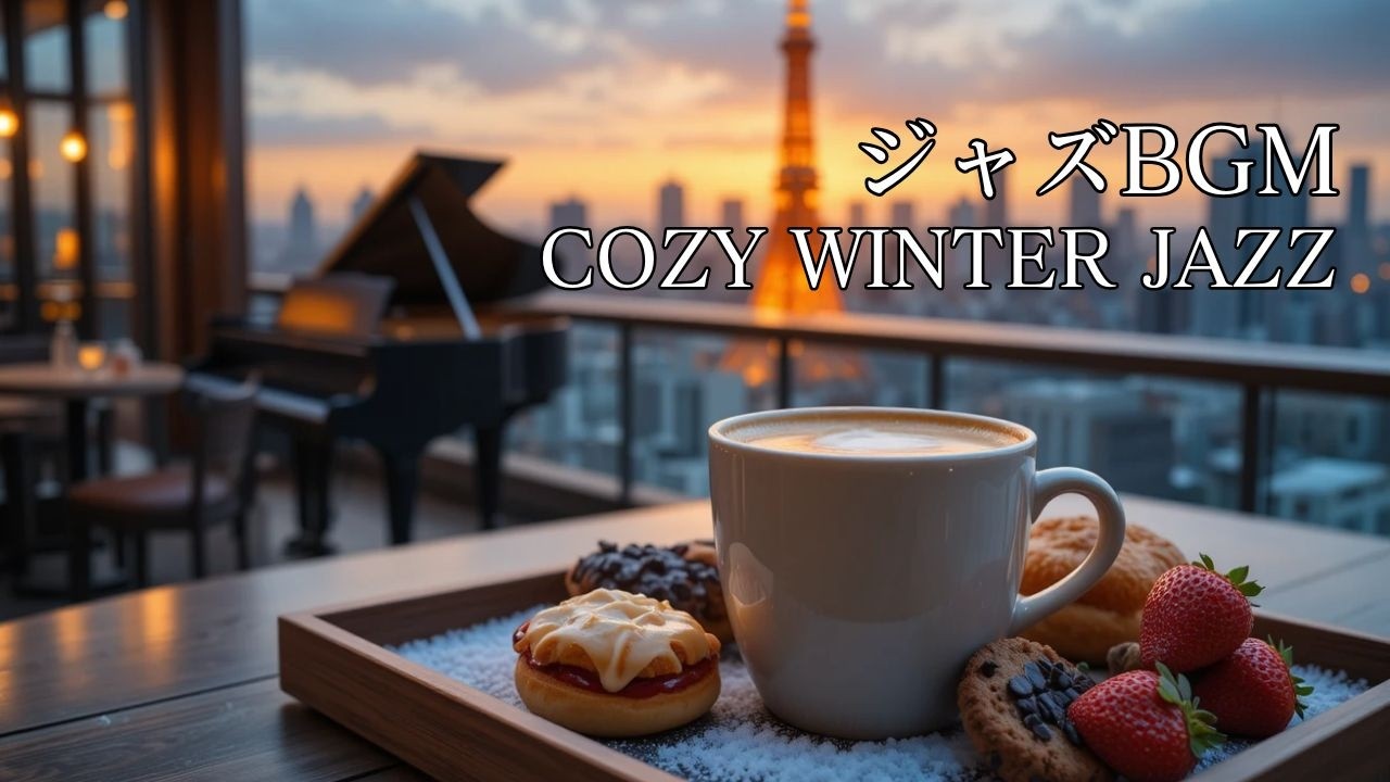【ジャズBGM】雪降るカフェで響くやさしい音色｜Soft Winter Jazz for Deep Focus