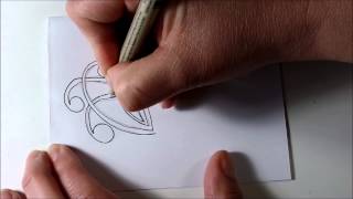 How I draw Mooka Tangle Pattern - Zentangle Inspired, Doodle, Zen Doodle