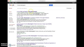 Google Scholar Tutorial Pt.1
